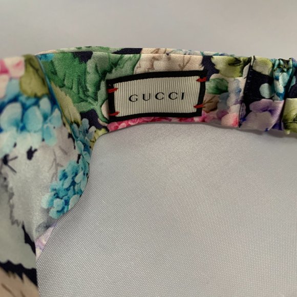Gucci Hortensin Duchesse Floral Headband in Blue - Picture 5 of 6
